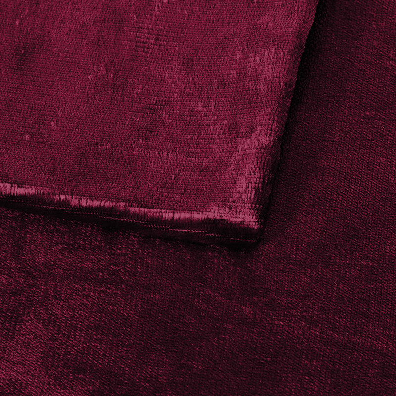 Elegant Decorative Throw Pillow Case For Sofa, Couch & Bedroom -Set Of 6, Burgundy