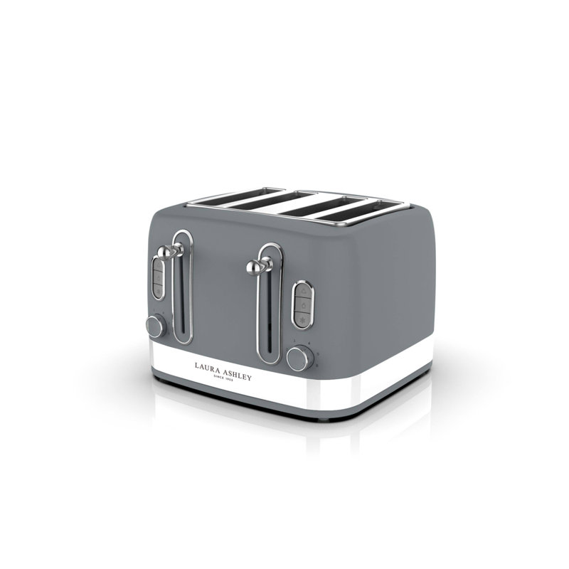 Laura Ashley VQSBT842 4 Slice Toaster, Dark Slate
