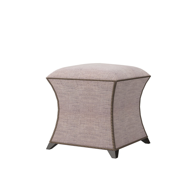 Hayes Upholstered Ottoman, Espresso, Merino Porcelain (Performance fabric) 1360-96