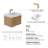 24" Single Vanity Set, Base, Resin Top-981815872