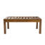 Chirokitia Rectangular Teak Solid Wood Outdoor Coffee Table - 100 cm W 50 cm D