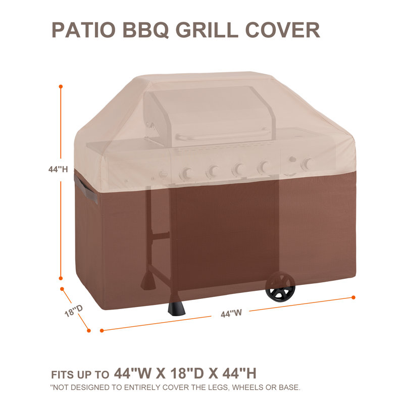 Housse imperméable et résistante pour barbecue, H 44 po x l 44 po x P 18 po
