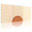 lumière du soleil Sunburst Waves, ensemble de 3 reproductions d'art sur toile-847442705