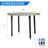 Metal Outdoor Table, Round Table For 4 With Umbrella Hole, Patio Table With Modern Minimalist Design-590712524-573645274