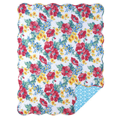 Madeline Cotton Quilted Throw Blanket