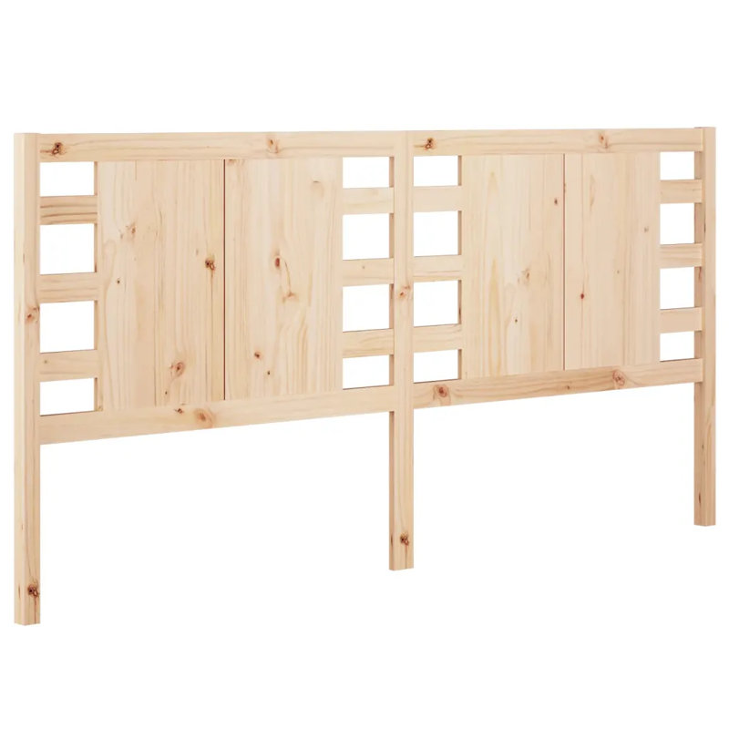 Messick Solid Wood Headboard, 96 x 100cm, Natural