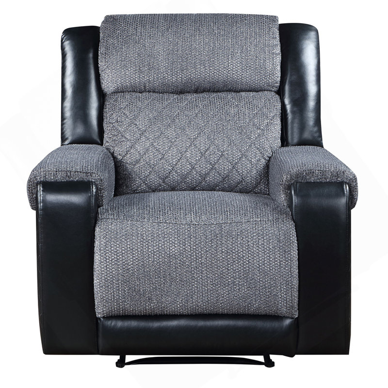 Fauteuil inclinable gris ALICIA / NOIR