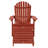 Anette Outdoor Adirondack Chair With Ottoman-910188872