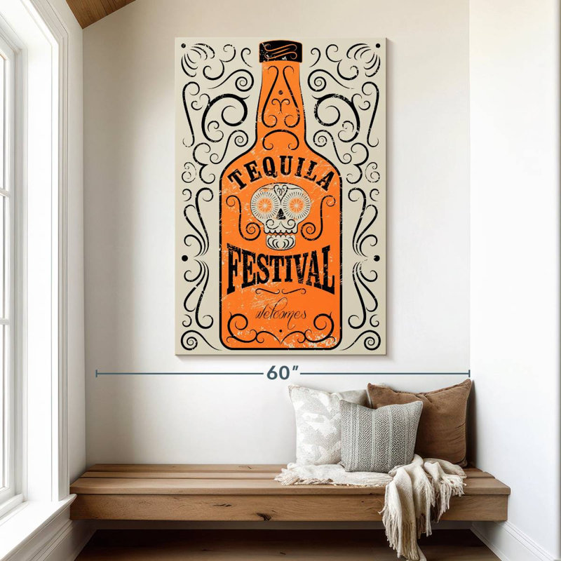 Yarlin Tequila Bottle, 51" H x 34" W