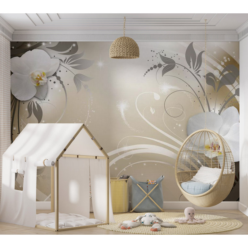 Murale Peel & Stick Glam - Danse dorée, L 110 po x l 154 po
