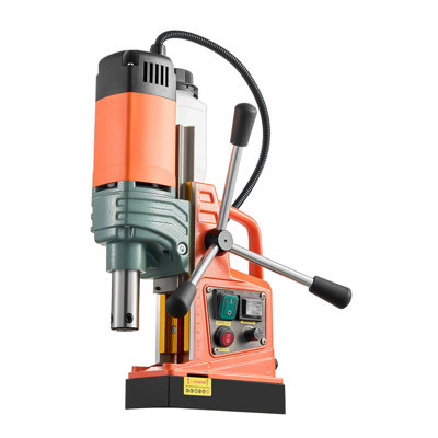 Magnetic Drill, 1450W Motor 2 in Coring Diameter, 2922 lbf Magnetic Force, Portable Electric Mag Drill Press with 6 Coring Bits, Variable Speed, Drilling Machine for Metal Surface, Industrial