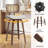 26" Upholstered Counter Height Swivel Bar Stools-125578921