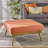 Rectangle Upholstered Fabric Ottoman