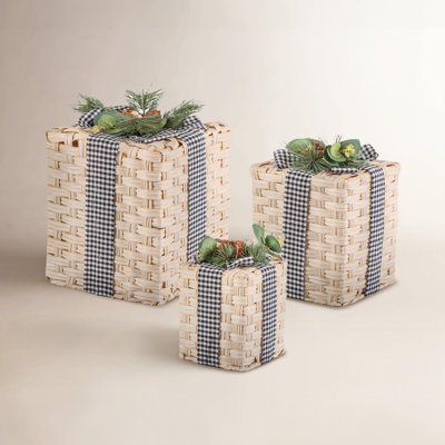 3-Piece Woven Holiday Gift Box Set