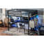 Grand lit mezzanine avec bureau en forme de L, bande lumineuse à DEL et station de charge, lit mezzanine en métal avec plateau d'ordinateur central et zone de suspension, conception de tuyau rond spécial, noir-129592287-129592288