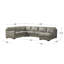 Canapé modulaire en cuir véritable de 136 po de large Dillon-159702186-159702191