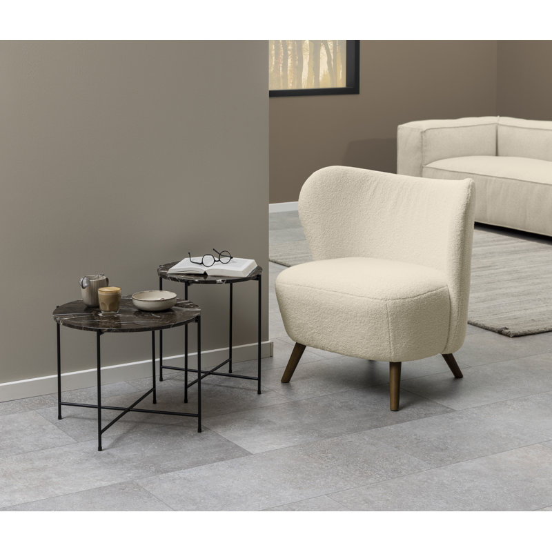 Carnelian Upholstered Wingback Chair