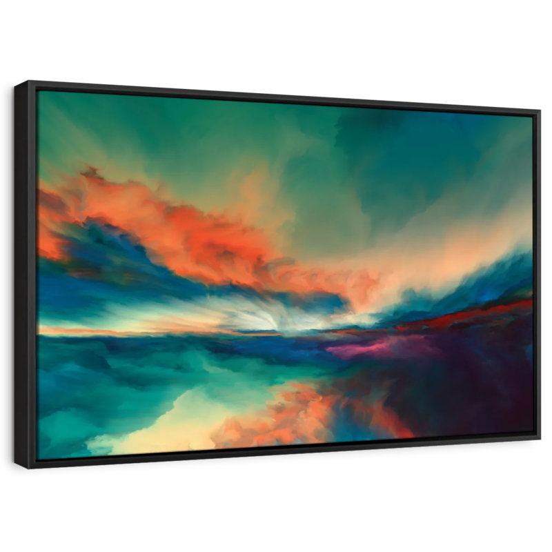 Abstract " Sunset Clouds Canvas Print ", 27" H x 40" W