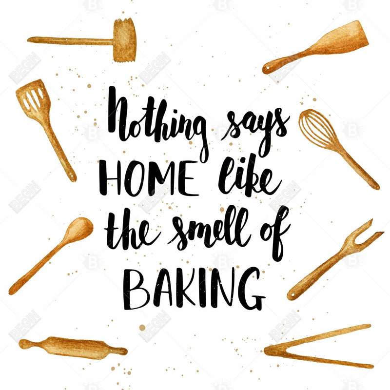 «Home And Bake» sur toile