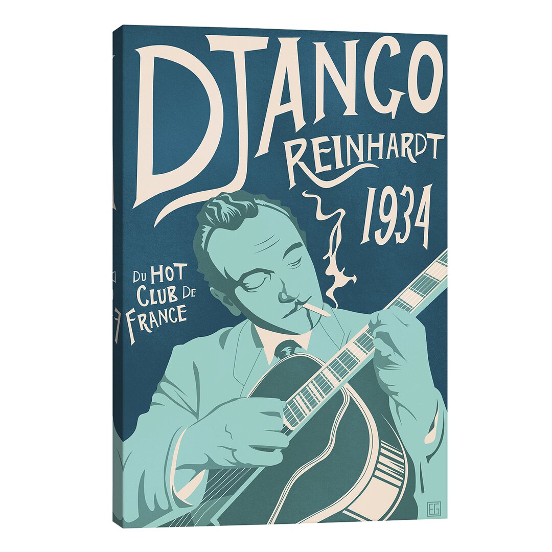 Leinwandbild Django Reinhardt von Elliot Griffin