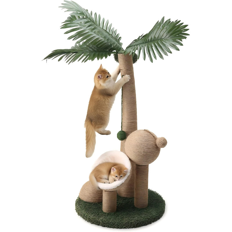 Indoor Cat Scratching Post, Interactive Scratcher