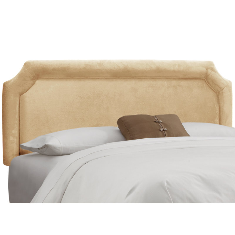 Pocola Upholstered Headboard, King, Classic Pearl Performance Velvet
