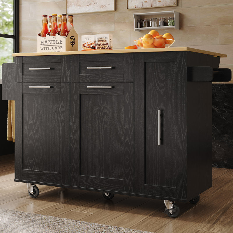Kitchen Island, Black