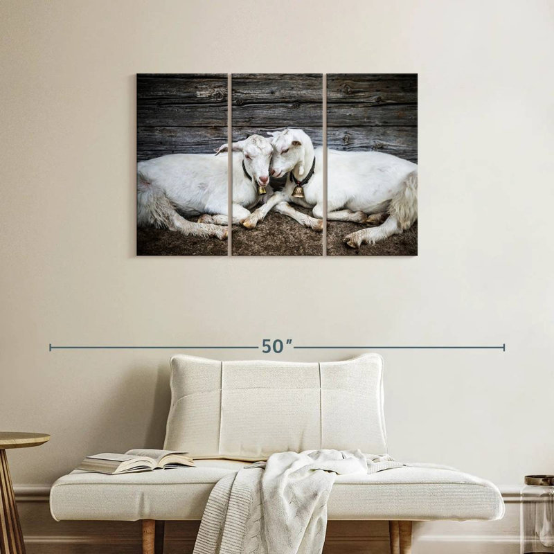 Brampt Goat Love, 24" H x 38" W