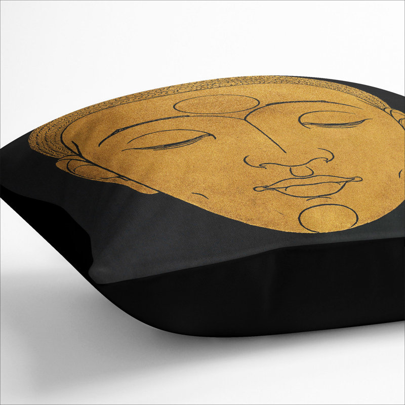 Square Cushion, Black, 40cm H x 40cm W x 15cm D