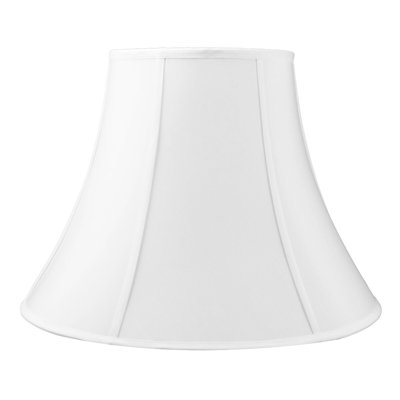 Abat-jour cloche en soie / shantung H 15 po x l 20 po (à visser)