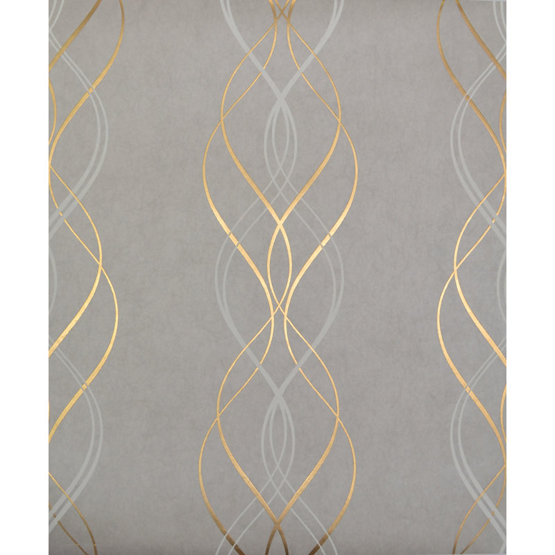 Abstract Roll, Grey/Gold