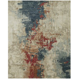 Solaris Ember Cascade Hand-Knotted Wool Area Rug