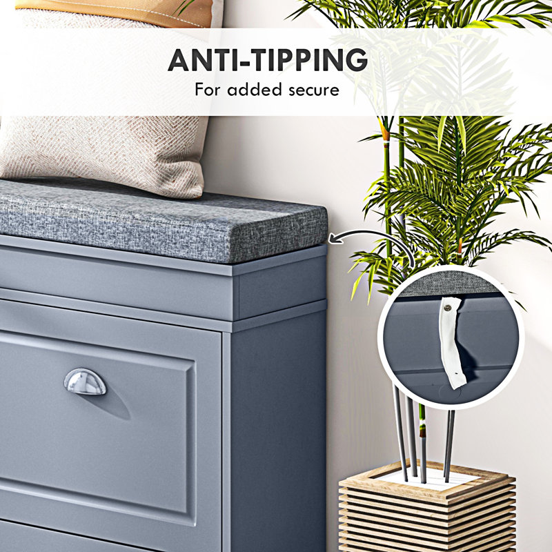 Modern Shoe Rack Bench For Entryway