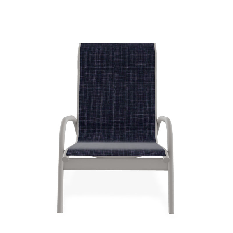 Gardenella Patio Chair, Warm Gray, Moments Navy