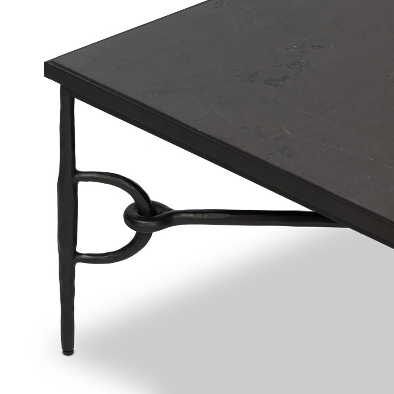 Hunsicker Coffee Table, Gray Italian Marble