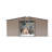 Extra Large 10x12ft Outdoor Storage Shed Made Of 0.25mm Color Steel, Featuring Protective Film, Sunlit Windows, And Choice Two Colors - Great For Tool Storage, Bicycle Shed, Or Utility Room Metal