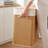 Double Laundry Basket with Lid, 100L Laundry Hamper, Brown-2049017483
