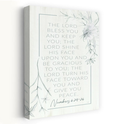 The Lord Bless You Contemporary Flower Art