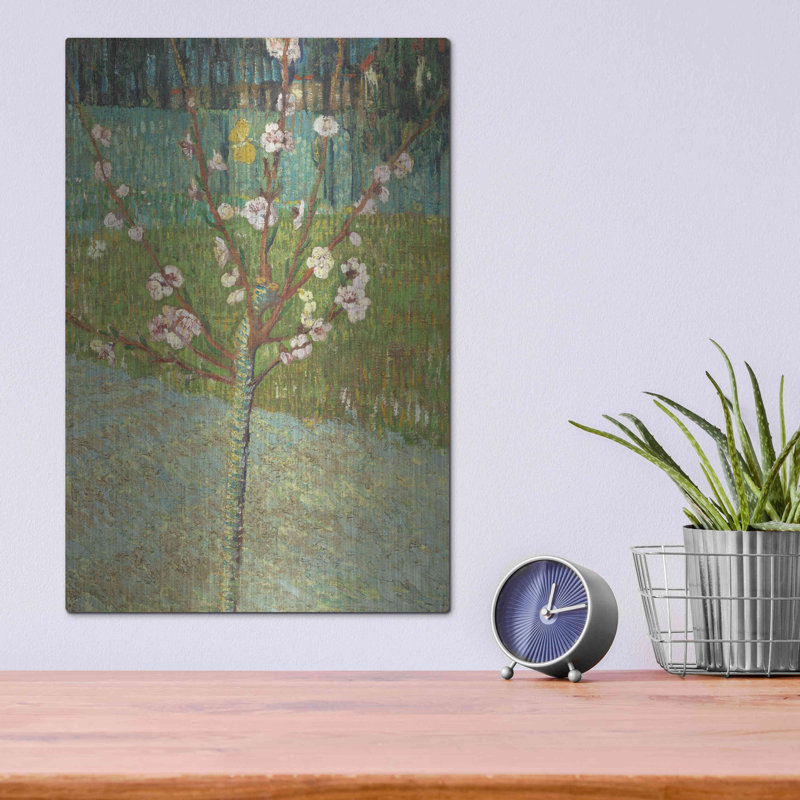 «Peach Tree In Blossom» par MASTERS, H 16 po x l 12 po