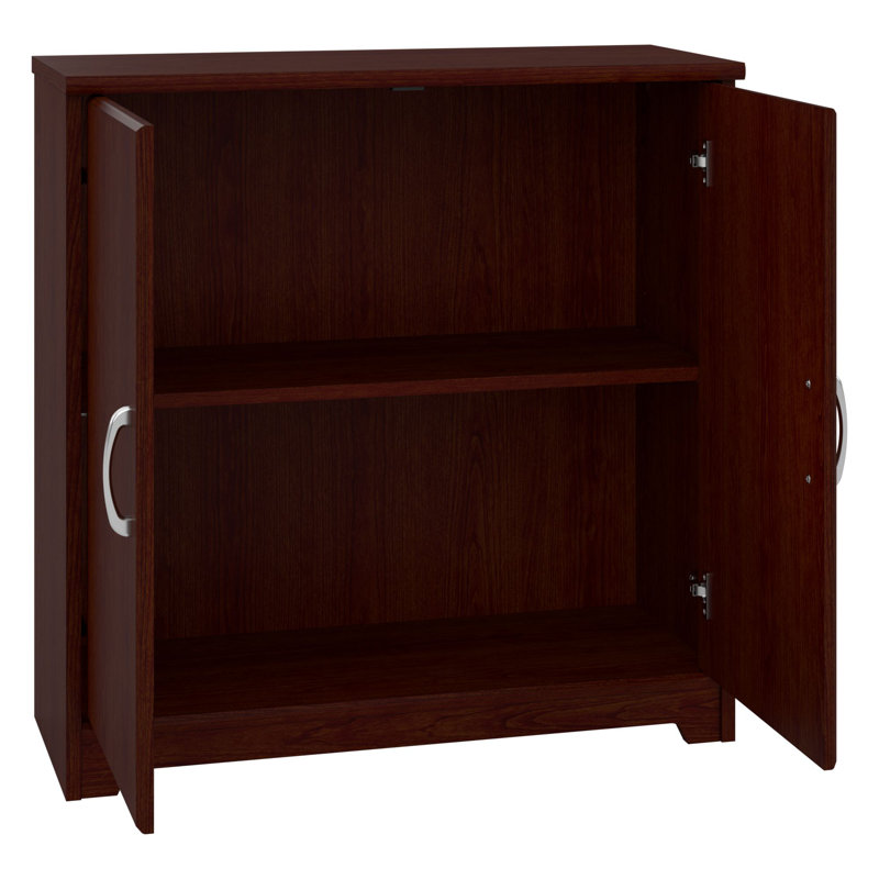 Ensemble de bureau d'ordinateur en L 3 pièces Shelonda, Cerisier moisson