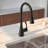 Pull Down Sprayer Kitchen Sink Faucet, Single Handle Kitchen Faucet-126374968