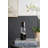 2.4X2.4X9.4" Black And Clear Tealight Candle Holder 6EA/CTN