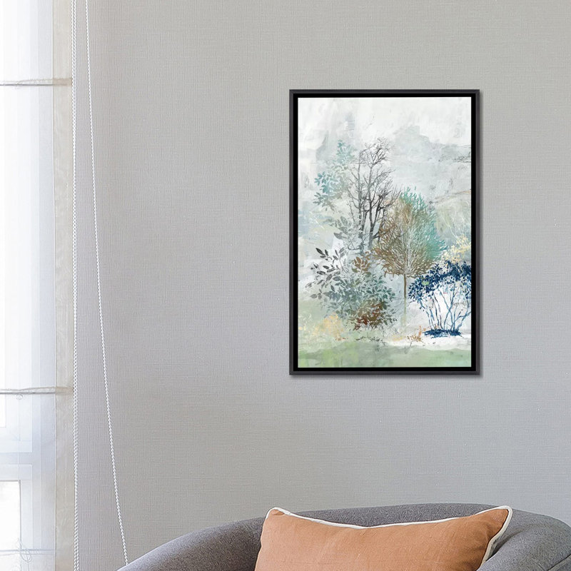 "Silence mystère I" par Allison Pearce, reproduction d’art, Distressed Black Framed Canvas, H 26 po x l 18 po x 1,5 po