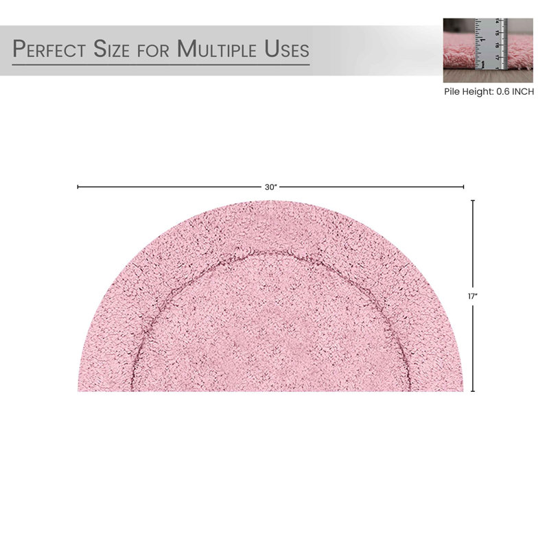 Candeloro Slice Bath Rug 17"x30", Pink