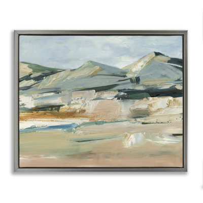  «Neutral Hued Mountains», art mural encadré sur toile flottante par Ethan Harper