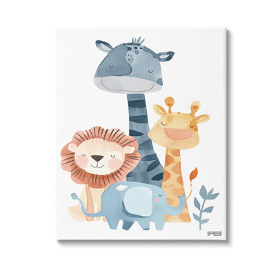 "Gentle Nursery Animals" par RB sur toile