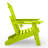 Outdoor Folding Adjustable Adirondack Chair With Hideaway Ottoman & Round Side Table-1948894169