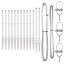 Fence Posts With Spike 13 Pcs Diameter32 Mm Galvanised Steel-2001151230-2001151228