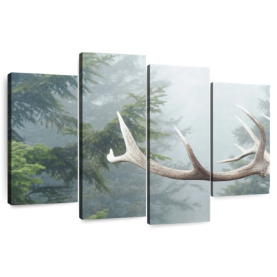 Bois de cerf et pins