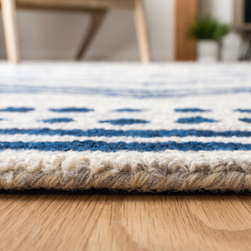 Tapis en laine touffeté à la main Vedika, Rectangle 8 pi x 10 pi